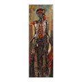 Solid Storage Supplies Primo Mixed Media Hand Painted Iron Wall Sculpture - Elegance SO1527117